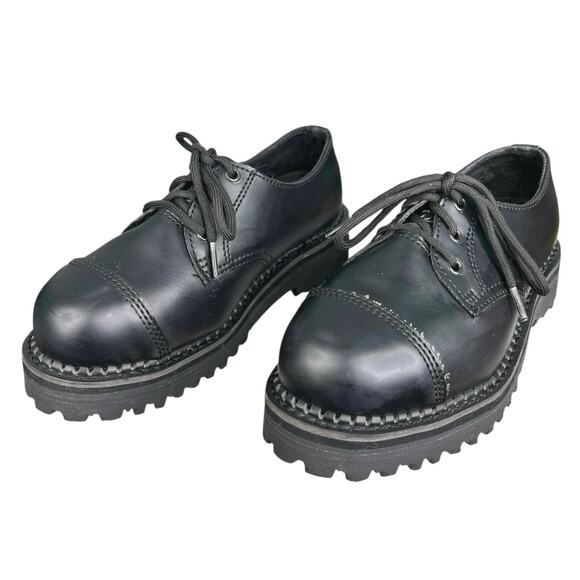 Demonia Unisex Riot 03 Steel Toe Platform Oxfords Size US M 6 W 8 - Picture 6 of 12